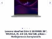 Kompiuteris Lenovo Ideapad Slim 5 +apple watch - nuotraukos Nr. 4