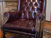 Chesterfield fotelis burdo oda - nuotraukos Nr. 2