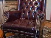 Chesterfield fotelis burdo oda - nuotraukos Nr. 3
