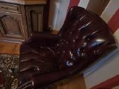 Chesterfield fotelis burdo oda - nuotraukos Nr. 11