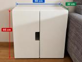 Balta Ikea spintelė su dvejomis durelėmis - nuotraukos Nr. 4