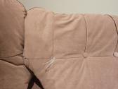 Šviesiai rožinė velvetinė sofa-lova. - nuotraukos Nr. 6