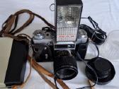 Fotoaparatas Zenit E su blykste bei pakroveju - nuotraukos Nr. 2
