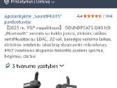 Soundpeats sportinės bluetooth ausinės - nuotraukos Nr. 8