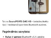 Soundpeats sportinės bluetooth ausinės - nuotraukos Nr. 9