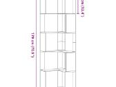 Kampinė spinta, mediena vidaxl(852584) - nuotraukos Nr. 9