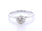 Prabangus aukso žiedas su dideliu 1.0 ct deimantu - nuotraukos Nr. 2