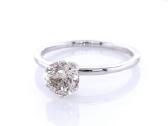 Prabangus aukso žiedas su dideliu 1.0 ct deimantu - nuotraukos Nr. 3