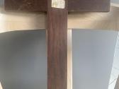 Įspūdingas vintažinis kryžius iš bronzos, medžio - nuotraukos Nr. 5