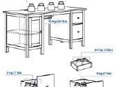 Rašomasis stalas Ikea Hemnes - nuotraukos Nr. 3