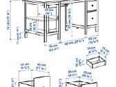 Rašomasis stalas Ikea Hemnes - nuotraukos Nr. 4