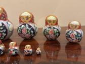 10 dalių matrioškų rinkinys – rožių ornamentai - nuotraukos Nr. 4