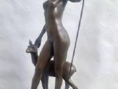 Vintažinė statula Diana, medžioklės deivė - nuotraukos Nr. 5