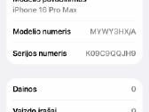 Phone 16 Pro Max,256gb.,garantija,idealus,titanium - nuotraukos Nr. 12