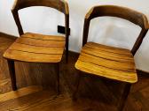 Vintažinės medinės teak kėdės 3vnt - nuotraukos Nr. 2