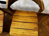 Vintažinės medinės teak kėdės 3vnt - nuotraukos Nr. 4