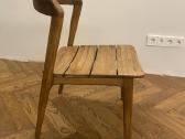 Vintažinės medinės teak kėdės 3vnt - nuotraukos Nr. 9