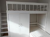 Vaikų baldų komplektas dviaukštė lova. - nuotraukos Nr. 2