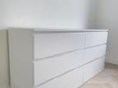 Balta Malm komoda iš Ikea su 6 stalčiais - nuotraukos Nr. 3