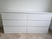Balta Malm komoda iš Ikea su 6 stalčiais - nuotraukos Nr. 6
