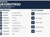 Samsung TV - Ue43nu7192u - nuotraukos Nr. 2
