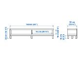 Ikea Lack TV staliukas, baltas, 160 cm – geros būk - nuotraukos Nr. 2