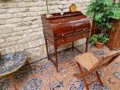 Vintažinis Art Nouveau raudonmedžio sekreteras - nuotraukos Nr. 3