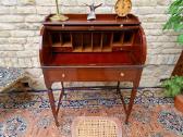 Vintažinis Art Nouveau raudonmedžio sekreteras - nuotraukos Nr. 11