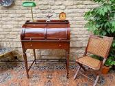Vintažinis Art Nouveau raudonmedžio sekreteras - nuotraukos Nr. 23