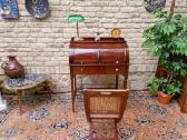 Vintažinis Art Nouveau raudonmedžio sekreteras - nuotraukos Nr. 30