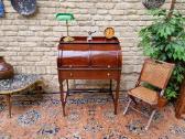 Vintažinis Art Nouveau raudonmedžio sekreteras - nuotraukos Nr. 36
