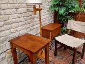 Vintažinis mid century ąžuolo masyvo staliukas - nuotraukos Nr. 8