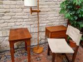 Vintažinis mid century ąžuolo masyvo staliukas - nuotraukos Nr. 13