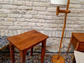 Vintažinis mid century ąžuolo masyvo staliukas - nuotraukos Nr. 20