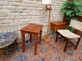 Vintažinis mid century ąžuolo masyvo staliukas - nuotraukos Nr. 24