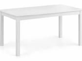 Baltas medinis valgomojo stalas -108x65 cm - nuotraukos Nr. 3