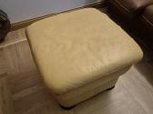 Odinė sofa ir pufas - nuotraukos Nr. 6