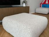 Graži, geros kokybės sofa lova su dviem pufais - nuotraukos Nr. 7