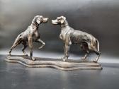 Didelė, sunki 49 cm pločio metalinė 2-jų šunų - nuotraukos Nr. 5