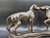 Didelė, sunki 49 cm pločio metalinė 2-jų šunų - nuotraukos Nr. 6