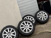 Audi R17 ratlankiai 5x112 et 45 7.5 J su padangom - nuotraukos Nr. 2