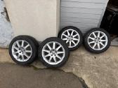 Audi R17 ratlankiai 5x112 et 45 7.5 J su padangom - nuotraukos Nr. 5