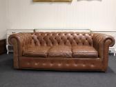 Chesterfield natūralios odos sofa - nuotraukos Nr. 3