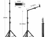 Reguliuojamas alkūninis stovas su pulteliu - nuotraukos Nr. 7