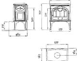 Norvegiška ketaus krosnelė jotul f3 - nuotraukos Nr. 9