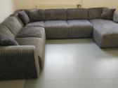 Nauja, didelė U formos kampinė sofa. - nuotraukos Nr. 2