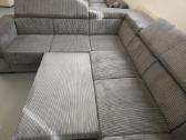 Nauja, kampinė sofa su lovos funkcija ir patalynės - nuotraukos Nr. 5