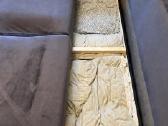 Veliūrinė sofa-lova 200x150 (su patalynės dėže) - nuotraukos Nr. 6