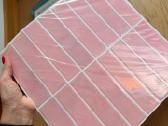 10 rausvų saviklijų 3D sienų plytelių rinkinys - nuotraukos Nr. 4