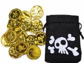 Piratų lobio rinkinys – žaislinės monetos su maiše - nuotraukos Nr. 2